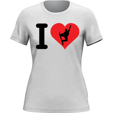 I Love Snowboarding T-Shirt for Women